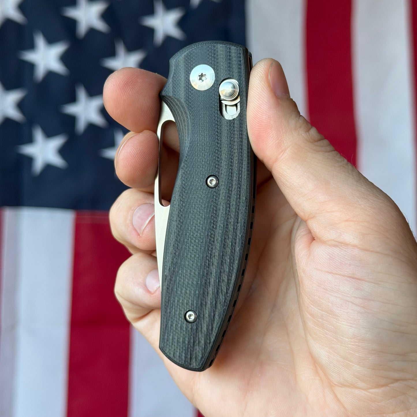 TRM BULLDOG Rev B 2.95" River-LOK – OD Green & Black G10 3D Lizard Skin, MagnaCut – Made in USA