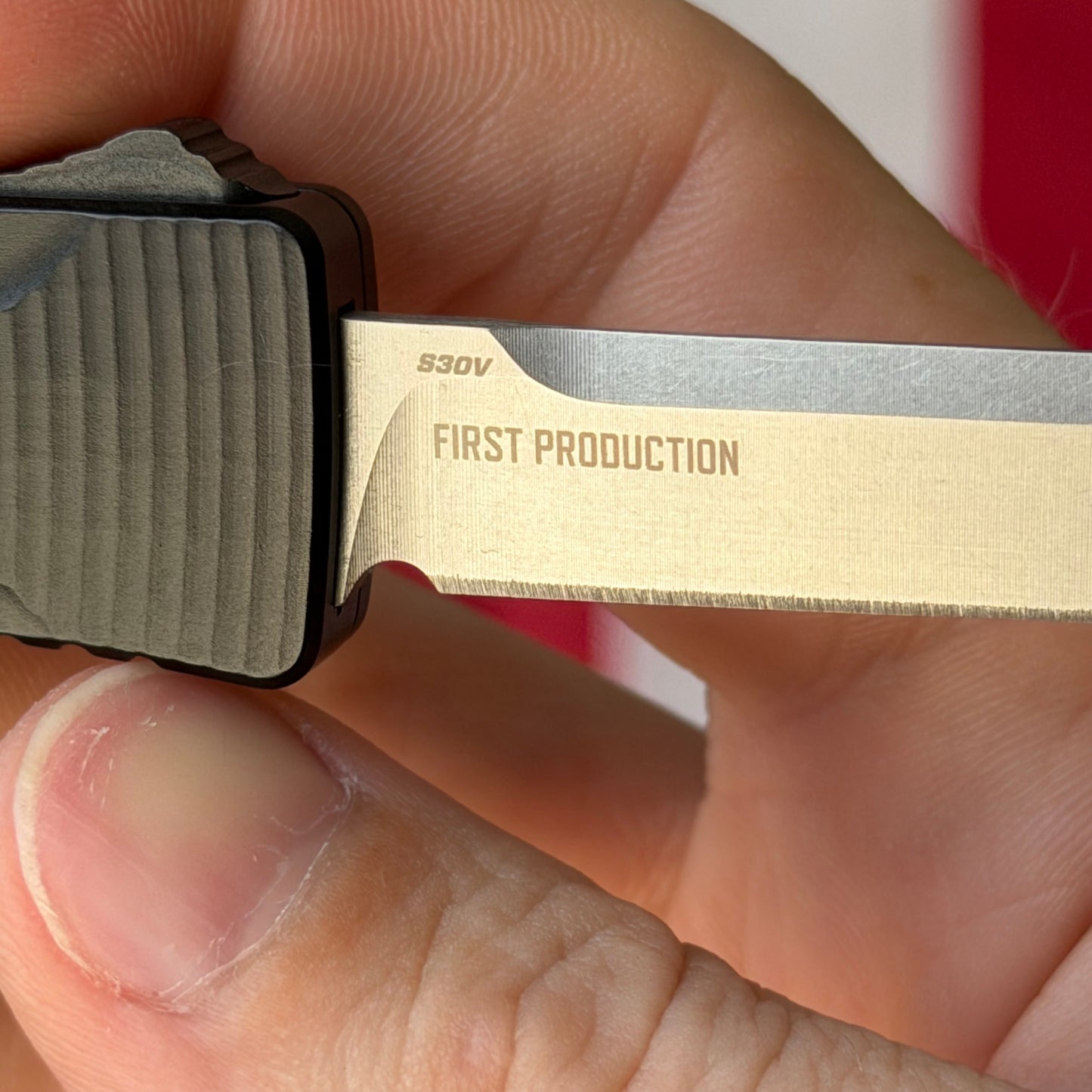 The Back Door: Like New – Benchmade OM 4850 Micro OTF First Production, S30V Satin, Black Aluminum – Action Needs LifeSharp – Made in USA