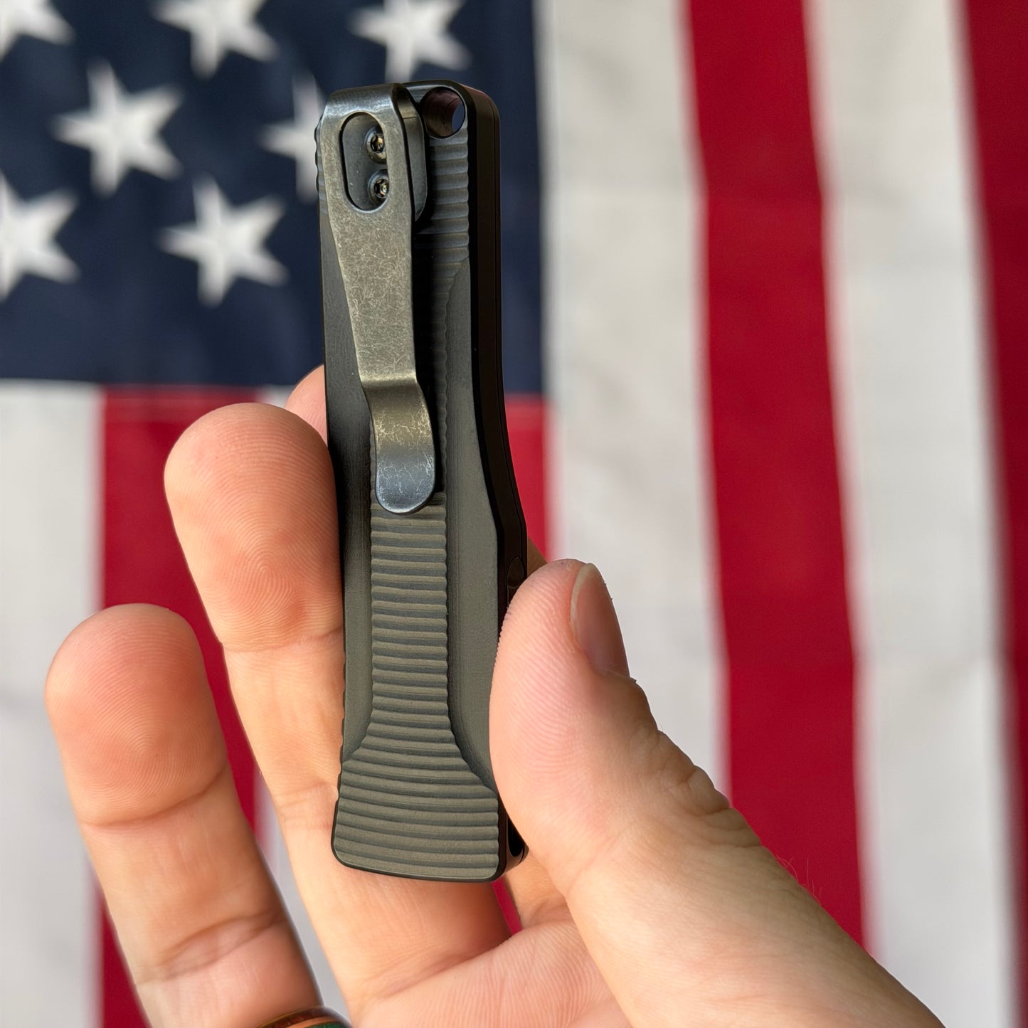 The Back Door: Like New – Benchmade OM 4850 Micro OTF First Production, S30V Satin, Black Aluminum – Action Needs LifeSharp – Made in USA