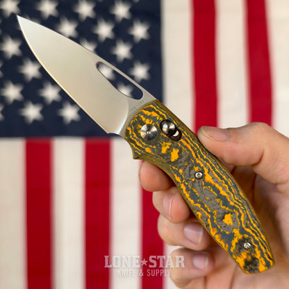 TRM BULLDOG Rev B 2.95" River-LOK, Neon Orange Camo Carbon 3D Contoured Smooth, MagnaCut, Made in USA (DLR-BD-REVB-CCNEONOR)