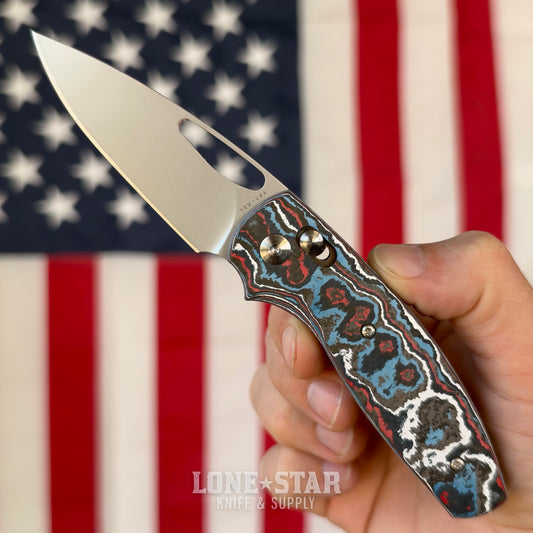 TRM BULLDOG Rev B 2.95" River-LOK, Star Spangled Camo Carbon 3D Contoured Smooth, MagnaCut, Made in USA (DLR-BD-REVB-CCSTARSP)