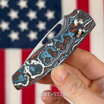 TRM BULLDOG Rev B 2.95" River-LOK, Star Spangled Camo Carbon 3D Contoured Smooth, MagnaCut, Made in USA (DLR-BD-REVB-CCSTARSP)