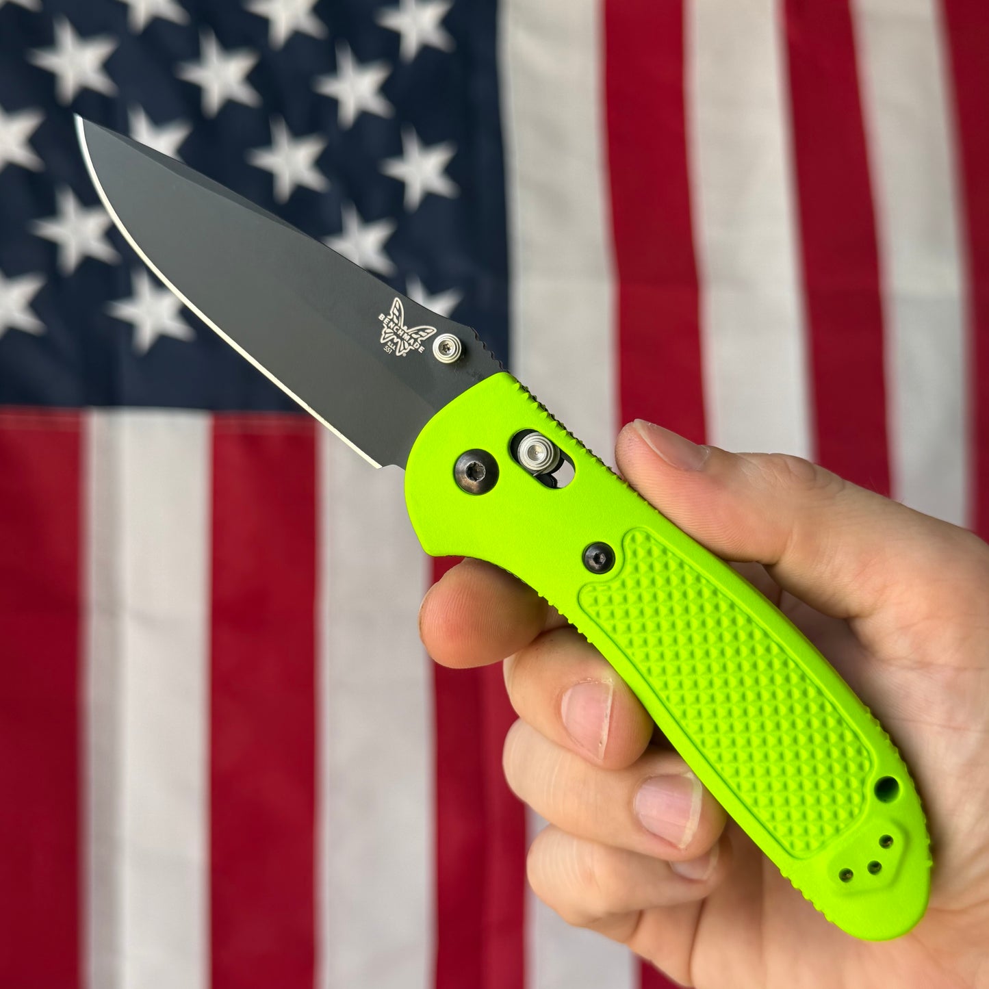 The Back Door: Like New – Benchmade Custom Griptilian CU551-BK-S30V 3.45" AXIS Lock – Black Custom Scales, S30V – Made in USA