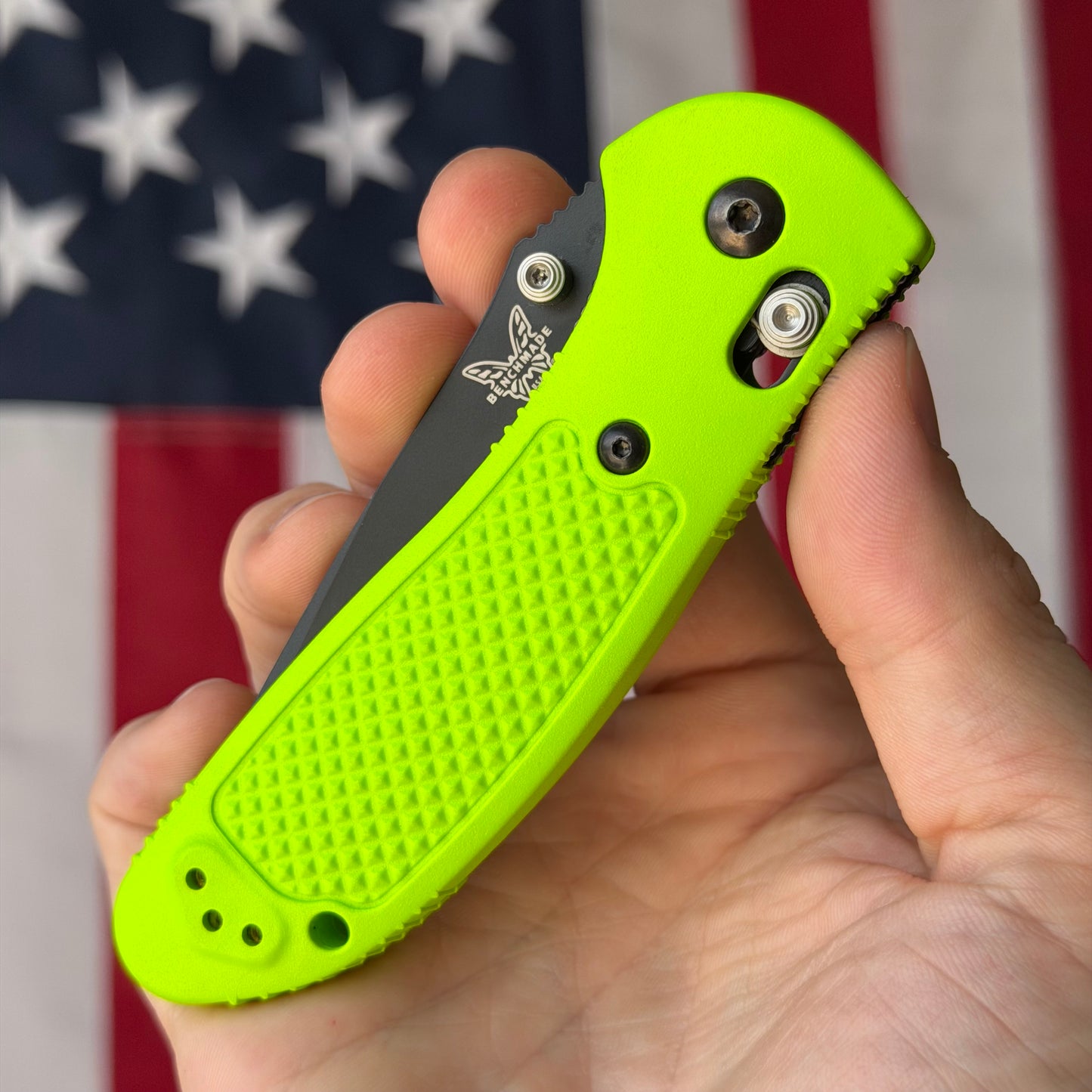 The Back Door: Like New – Benchmade Custom Griptilian CU551-BK-S30V 3.45" AXIS Lock – Black Custom Scales, S30V – Made in USA