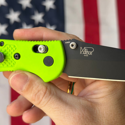 The Back Door: Like New – Benchmade Custom Griptilian CU551-BK-S30V 3.45" AXIS Lock – Black Custom Scales, S30V – Made in USA