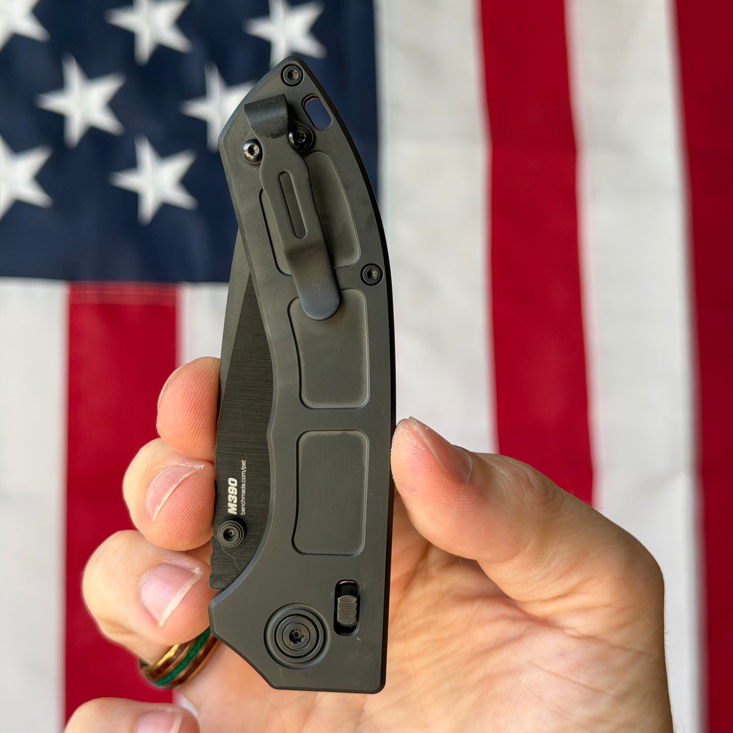 The Back Door: Used – Benchmade Narrows 748BK-01 3.43" AXIS Lock – Black DLC Titanium, M390 DLC, No Box – Made in USA