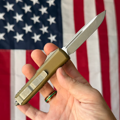 The Back Door: Used – Microtech UTX-85 S/E 3" OTF (Previous Generation) – OD Green, M390 Apocalyptic, Discontinued – Made in USA