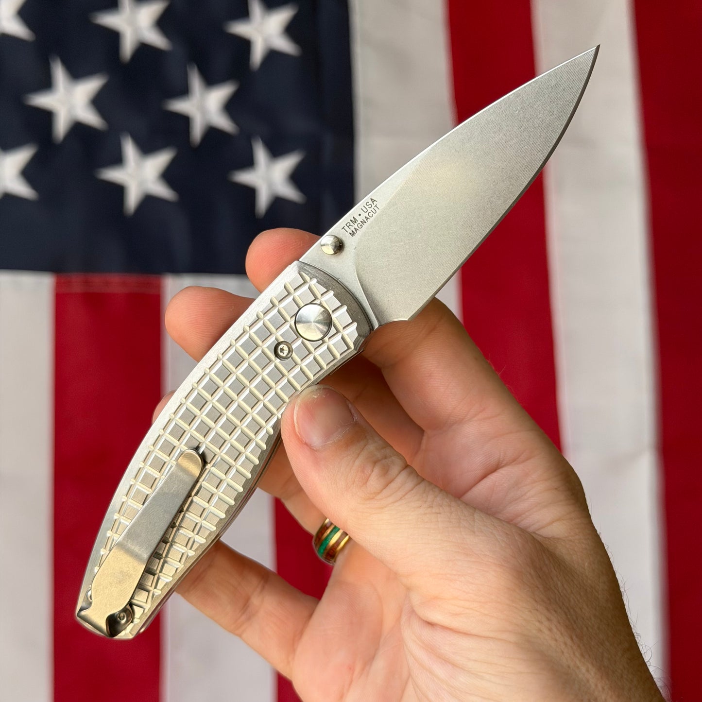 The Back Door: TRM NEUTRON 2 Knife – 3.0” MagnaCut Blade, Flat Frag Titanium Scales, Liner Lock – Made in USA (Return)