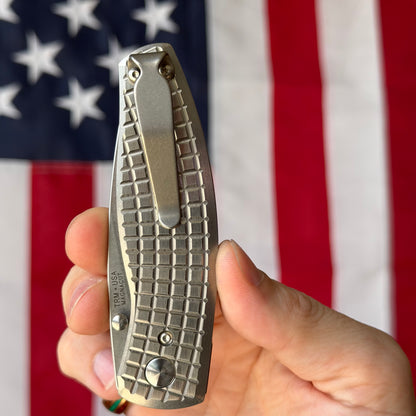 The Back Door: TRM NEUTRON 2 Knife – 3.0” MagnaCut Blade, Flat Frag Titanium Scales, Liner Lock – Made in USA (Return)