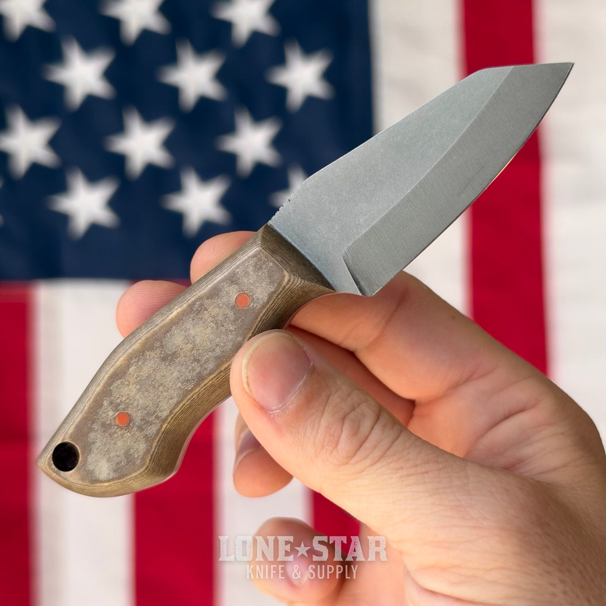 907Knives ADAK, 2.3" 14C28N Fixed Blade, Richlite, Horror Themed Kydex - Made in USA (ADAK-RICHLITE-HORROR)