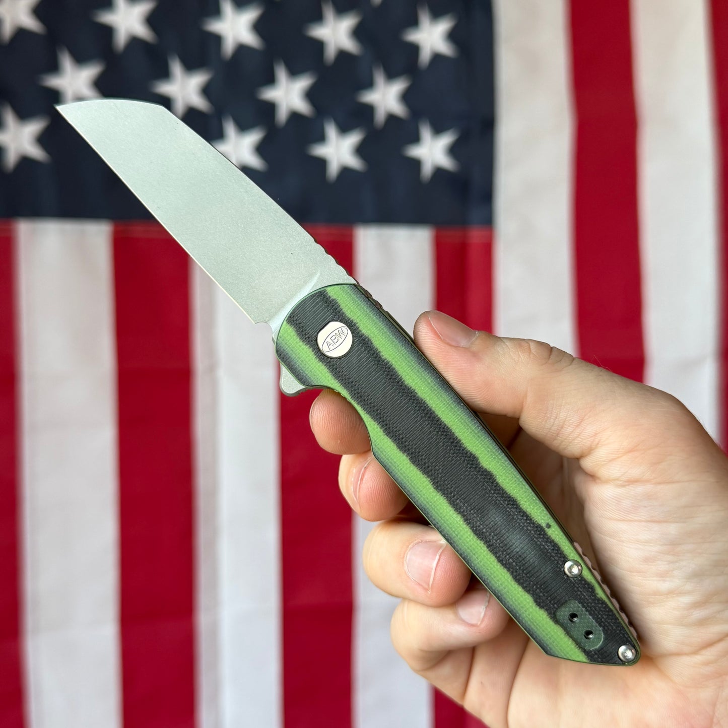 ABW Model 2 Knife – 3.25” MagnaCut Blade, G10 Handle, Liner Lock Flipper – Made in USA