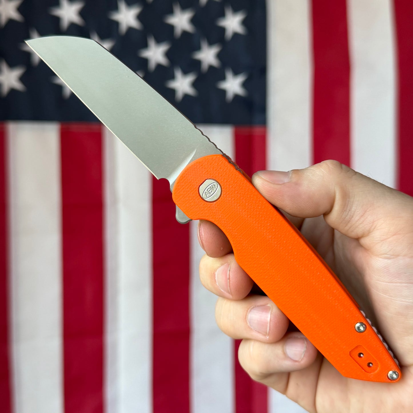 ABW Model 2 Knife – 3.25” MagnaCut Blade, G10 Handle, Liner Lock Flipper – Made in USA
