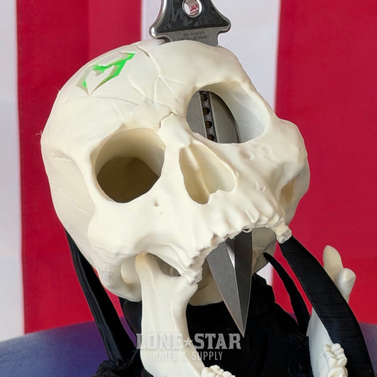 Heretic Mini Nephilim Display Stand, Skull, Bone White PLA+ - Made in USA (H993-SBW)