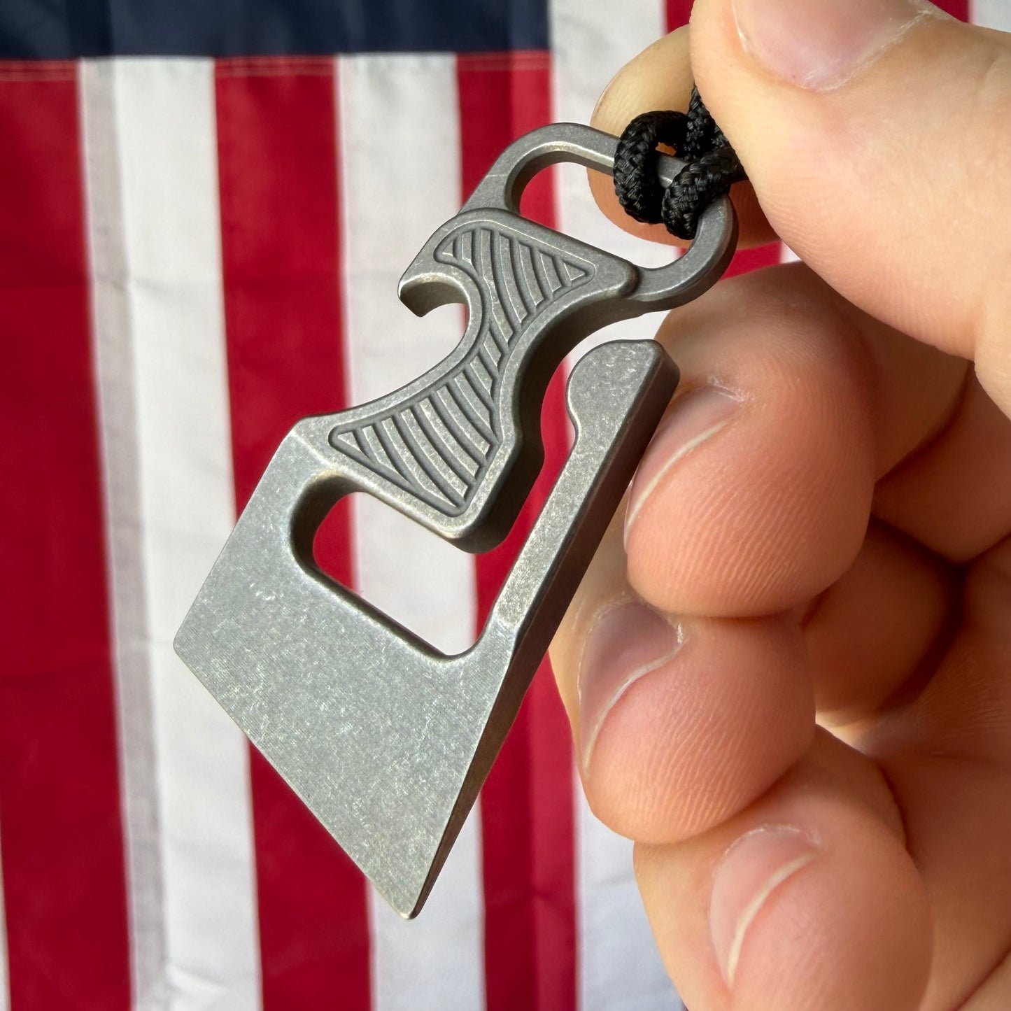 NGMCo. The Minion 2.05" Titanium Belt Hook Key Clip – Pry, Bottle Opener, 1/4" Wrench, 6Al4V – Made in USA