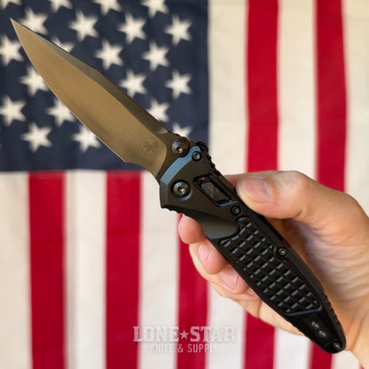 The Back Door: Microtech Socom Ram-Lok S/E - Shadow Aluminum, 3.82" DLC M390MK, Signature Series - Made in USA (160RL-1DLCTFRSH) (Trade In)