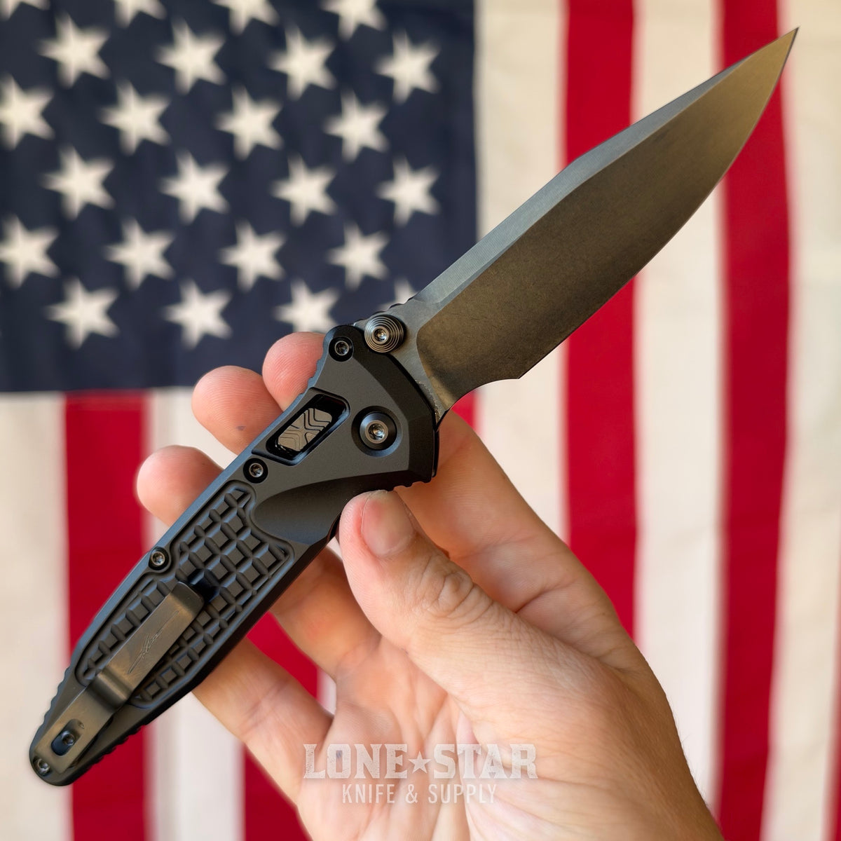 The Back Door: Microtech Socom Ram-Lok S/E - Shadow Aluminum, 3.82" DLC M390MK, Signature Series - Made in USA (160RL-1DLCTFRSH) (Trade In)