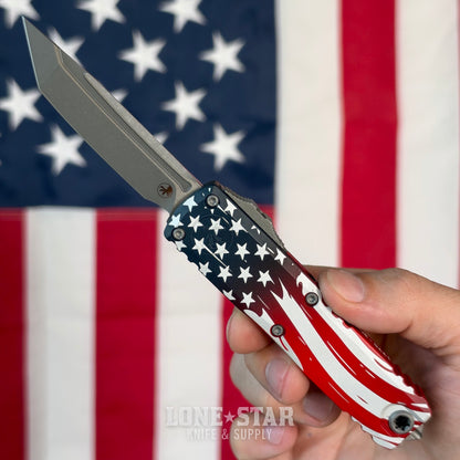 The Back Door: Microtech USA 250 UTX-85 Tanto Edge OTF - Apocalyptic M390MK - Made in USA (12334-10APS-4J250) (Return)