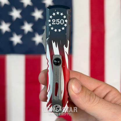 The Back Door: Microtech USA 250 UTX-85 Tanto Edge OTF - Apocalyptic M390MK - Made in USA (12334-10APS-4J250) (Return)