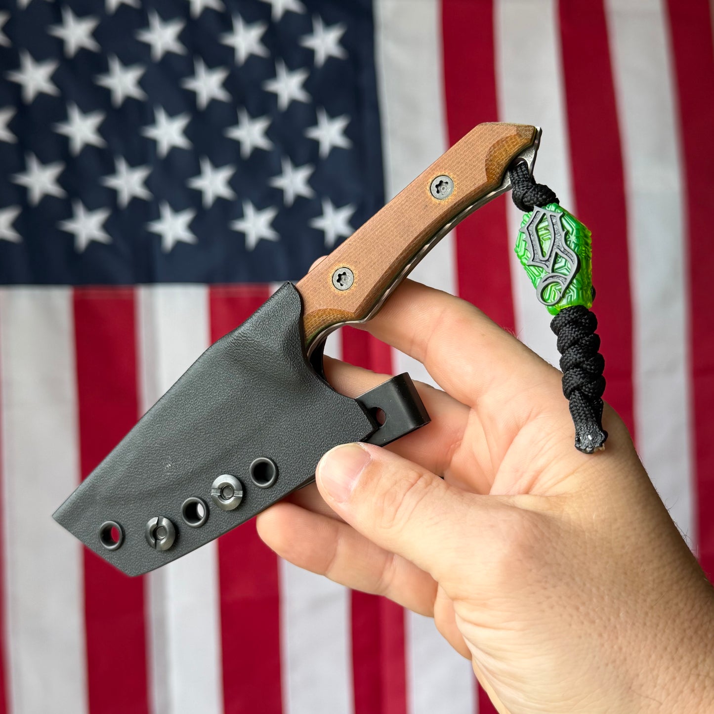 Brass Brigade J-KAL Texas Pocket Bowie 2.75" Fixed Blade – Hand-Textured, Micarta, CPM-154 Grant's Grinds – LSKS Exclusive, One of One – Made in USA