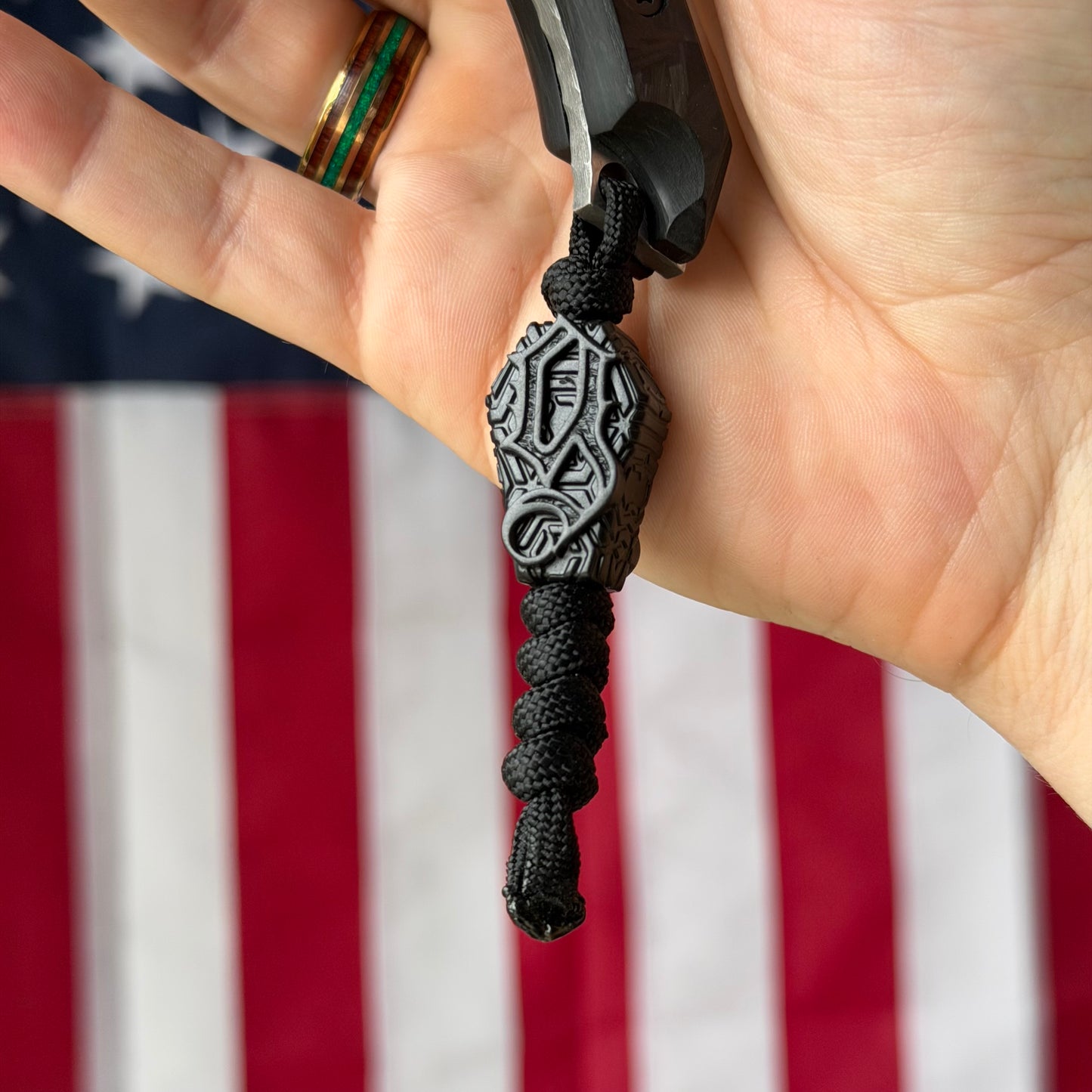 Brass Brigade J-KAL Texas Pocket Bowie 2.75" Fixed Blade – Black Carbon Fiber, CPM-154 Grant's Grinds, Ulticlip – LSKS Exclusive – Made in USA