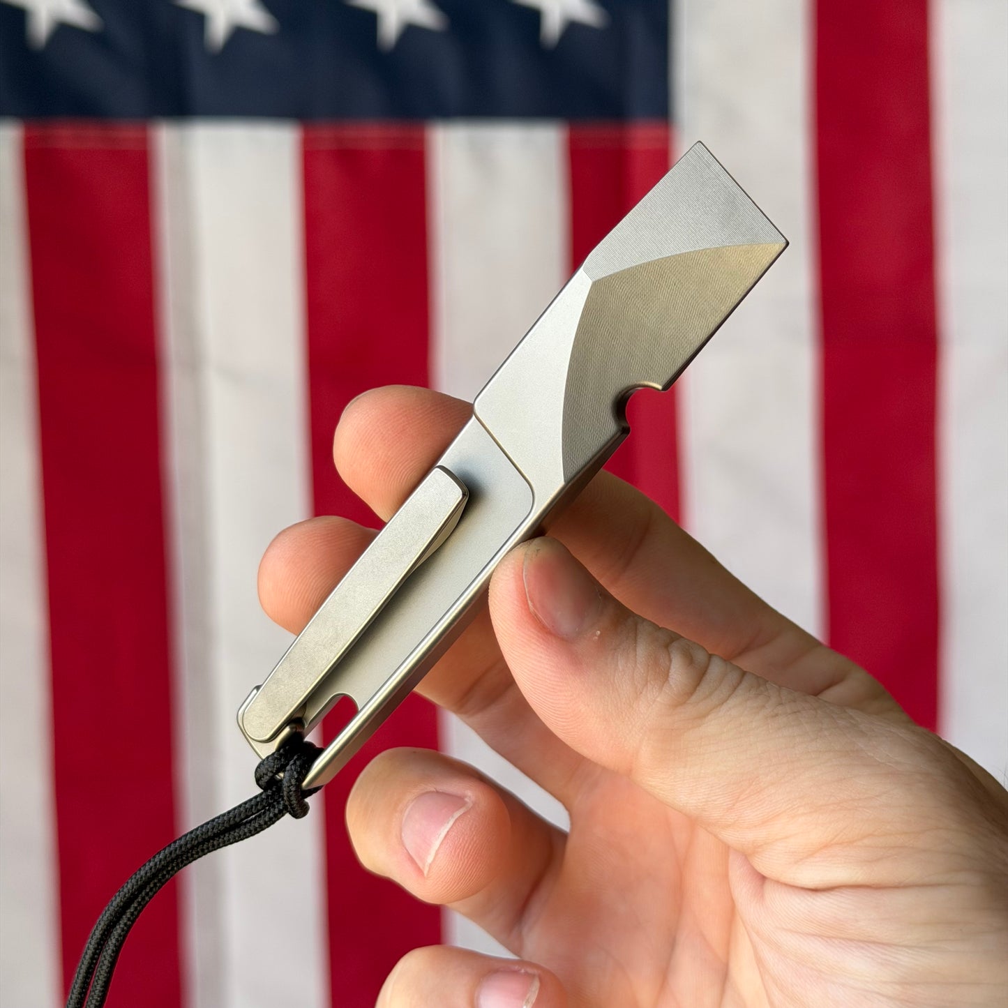 NGMCo. The Wraith 4.25" Titanium Prybar – 6Al4V, Faux Choil, New Series Clip – Made in USA