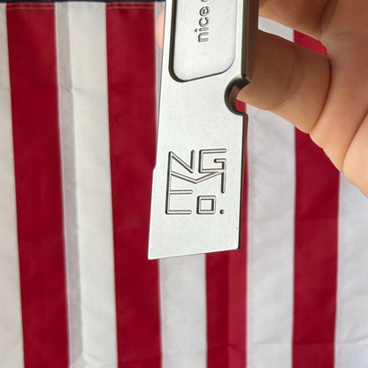 NGMCo. The Wraith 4.25" Titanium Prybar – 6Al4V, Faux Choil, New Series Clip – Made in USA