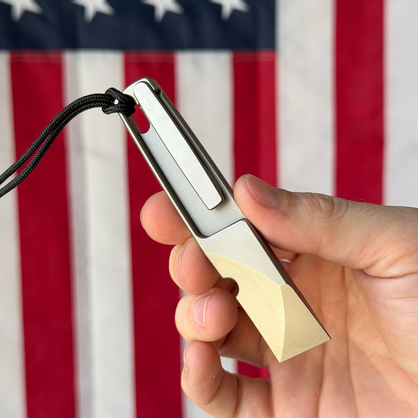 NGMCo. The Wraith 4.25" Titanium Prybar – 6Al4V, Faux Choil, New Series Clip – Made in USA