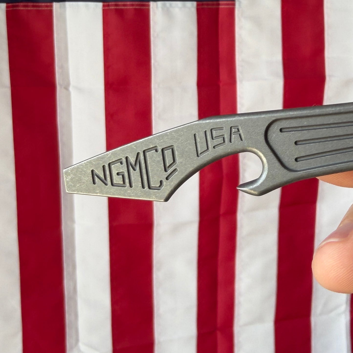 NGMCo. Japanese Cowboy with Pocket Clip – 10mm Wrench, Flathead Driver, Cap Lifter, 6Al4V Titanium – Made in USA