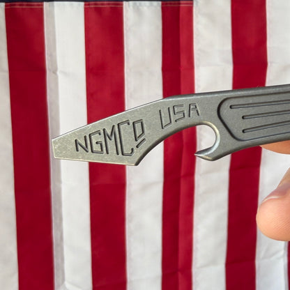 NGMCo. Japanese Cowboy with Pocket Clip – 10mm Wrench, Flathead Driver, Cap Lifter, 6Al4V Titanium – Made in USA
