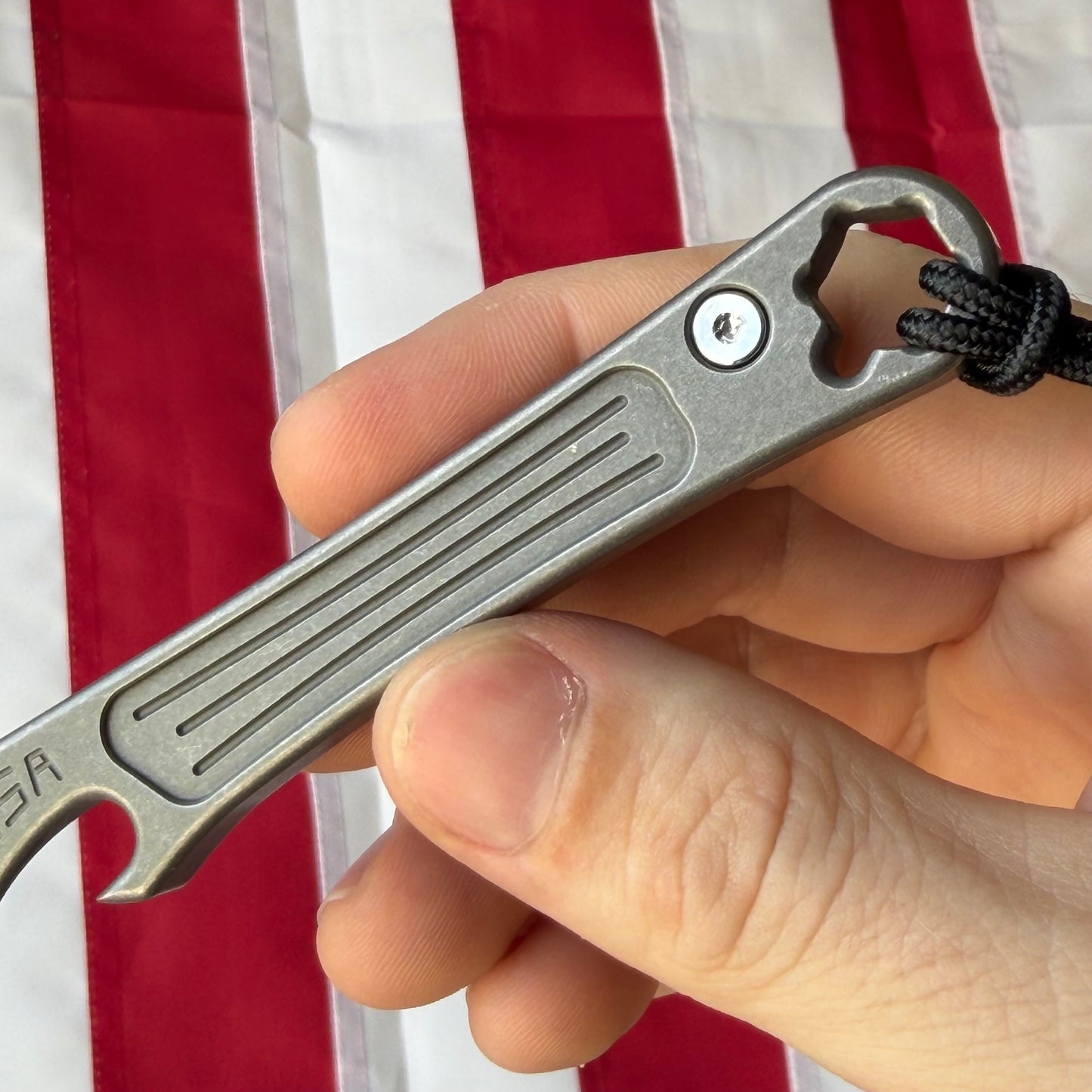 NGMCo. Japanese Cowboy with Pocket Clip – 10mm Wrench, Flathead Driver, Cap Lifter, 6Al4V Titanium – Made in USA