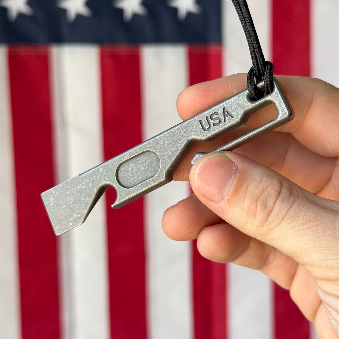 NGMCo. Chubby ATT 4" Titanium Prybar – 6Al4V, Machined and Stonewash Finish – Made in USA