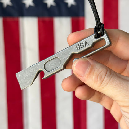 NGMCo. Chubby ATT 4" Titanium Prybar – 6Al4V, Machined and Stonewash Finish – Made in USA