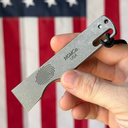NGMCo. Boris S Lg. Sleeper 4.77" Titanium – 6Al4V, Combo Edge, Strider Clip, Limited 98 Pieces – Made in USA