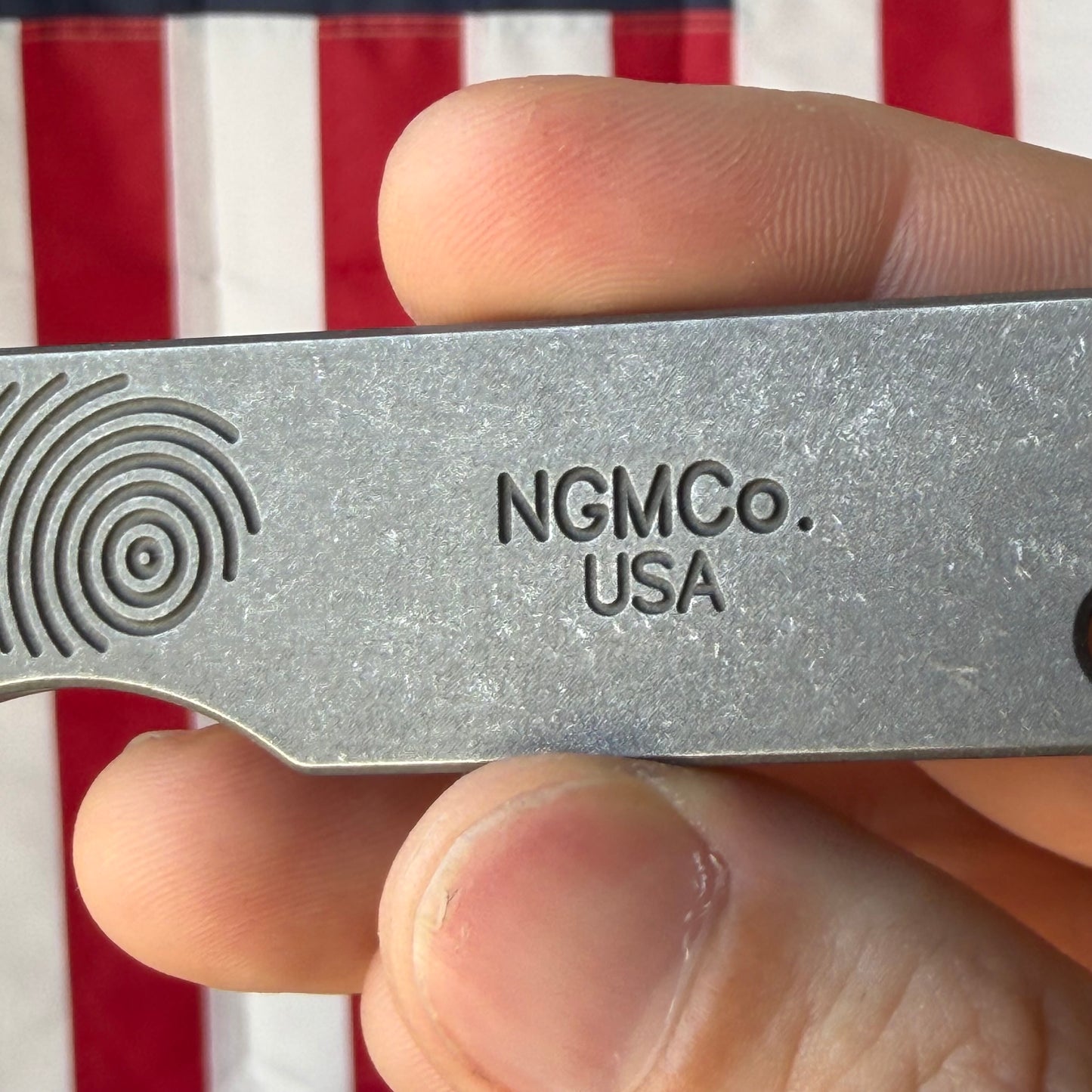 NGMCo. Boris S Lg. Sleeper 4.77" Titanium – 6Al4V, Combo Edge, Strider Clip, Limited 98 Pieces – Made in USA