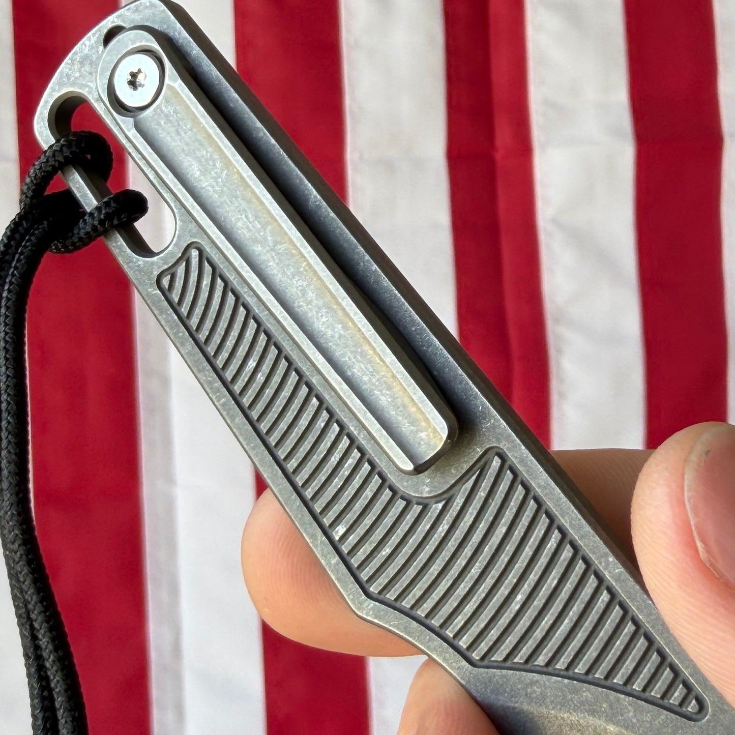 NGMCo. Boris S Lg. Sleeper 4.77" Titanium – 6Al4V, Combo Edge, Strider Clip, Limited 98 Pieces – Made in USA