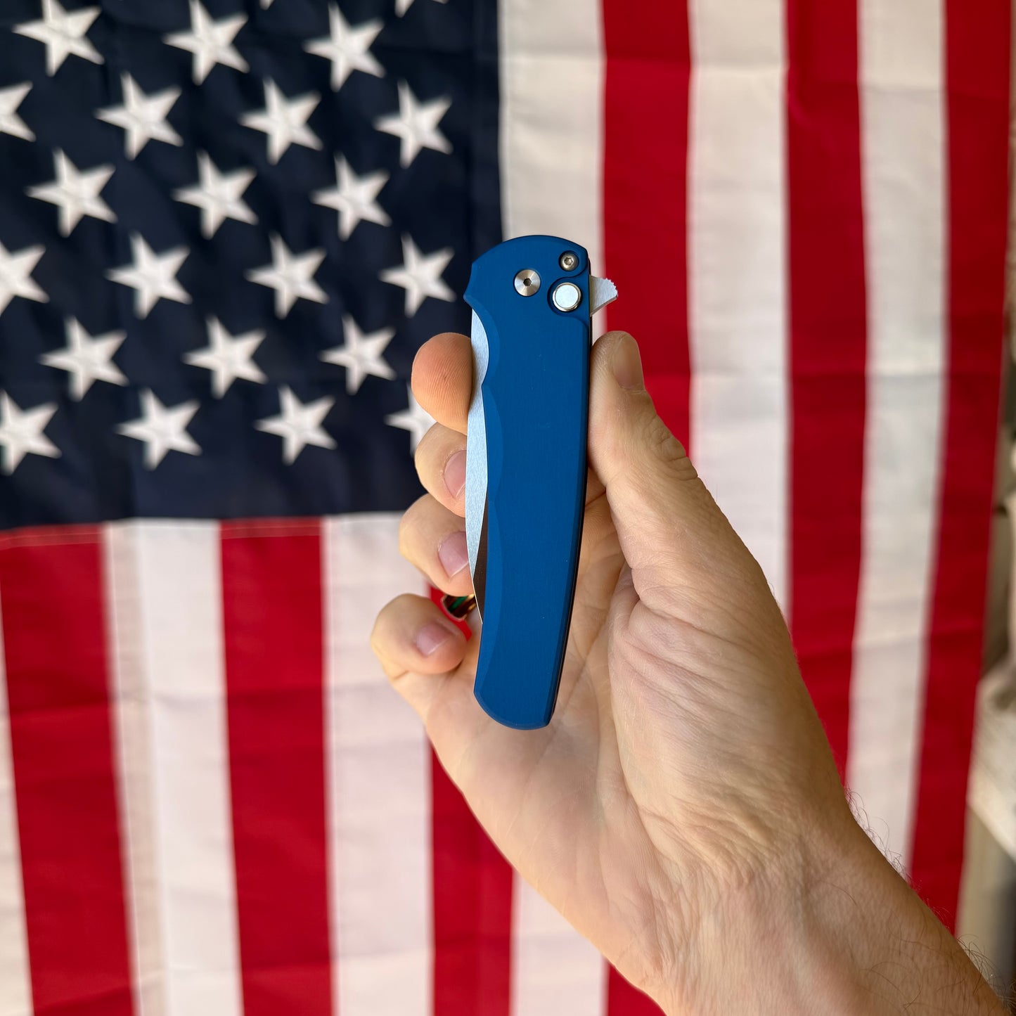 Malibu – MagnaCut Blade, Precision Button Lock Flipper – Made in USA