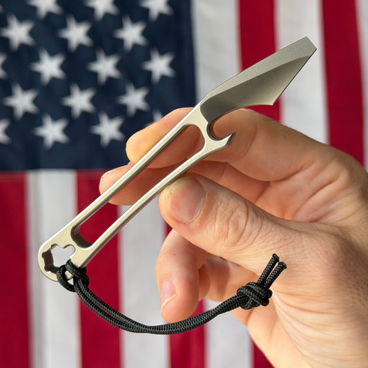 NGMCo. Japanese Cowboy Clipless – 10mm Wrench, Flathead Driver, Cap Lifter, 6Al4V Titanium – Made in USA