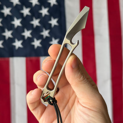 NGMCo. Japanese Cowboy Clipless – 10mm Wrench, Flathead Driver, Cap Lifter, 6Al4V Titanium – Made in USA