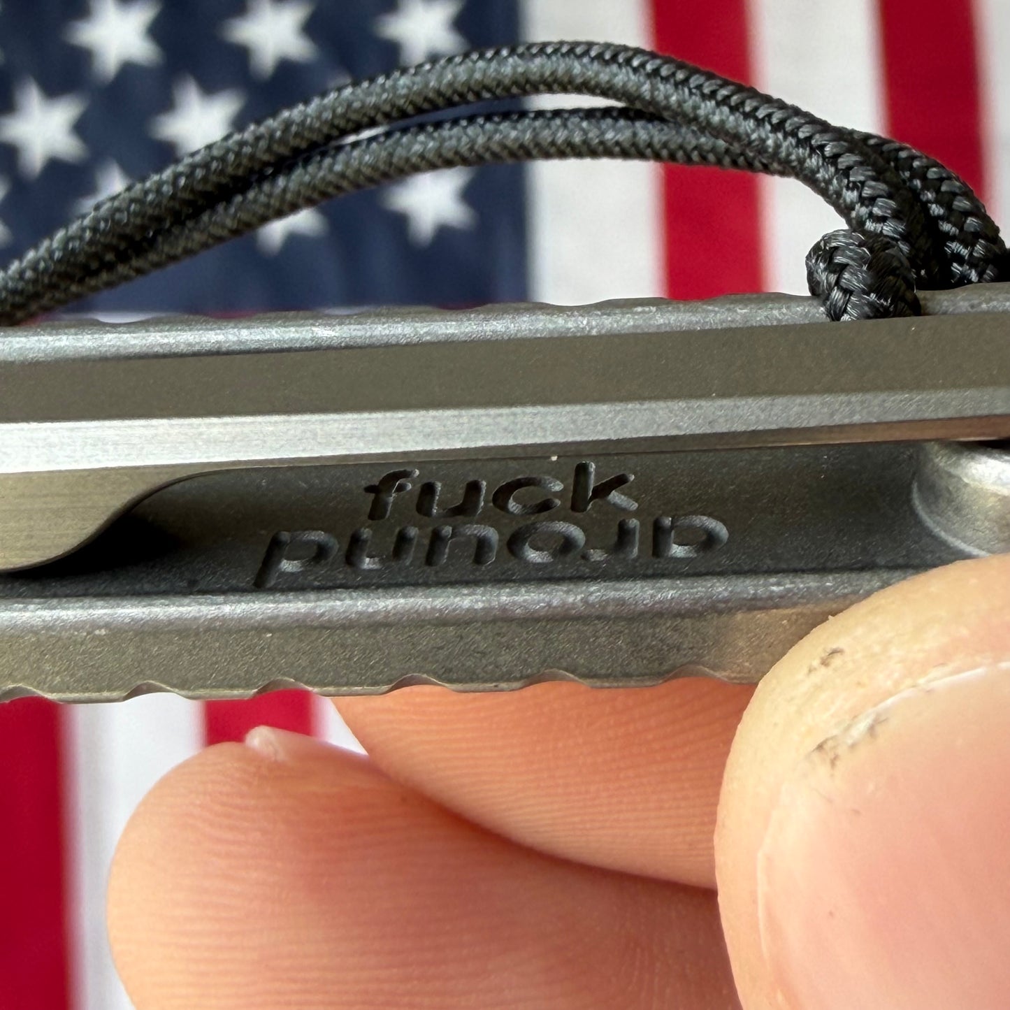 NGMCo. Side Piece 2.0 FAFO Edition 4.81" Titanium Prybar – 6Al4V, FAFO Engraved, Extended Milling – Made in USA