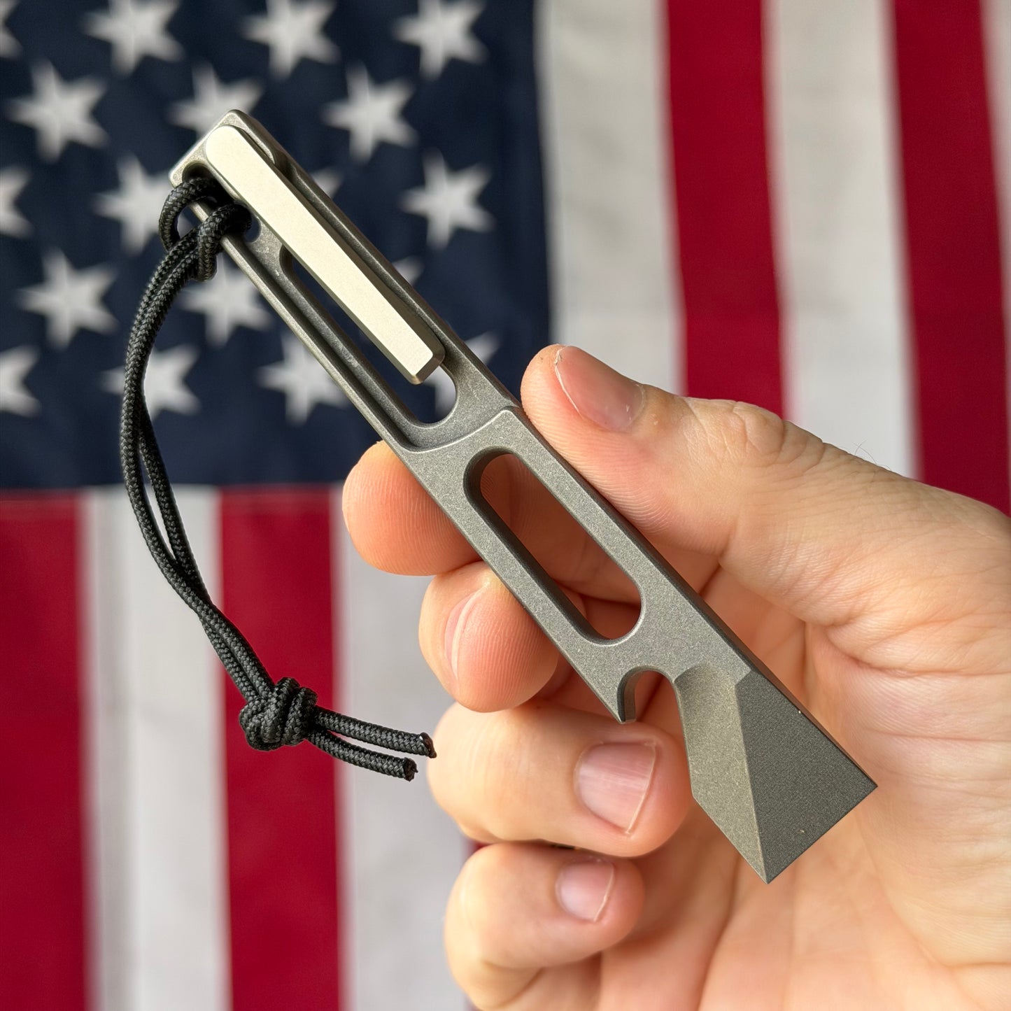NGMCo. Side Piece 2.0 4.81" Titanium Prybar – 6Al4V, Pry, Scraper, Cap Lifter, 1/4" Wrench – Made in USA