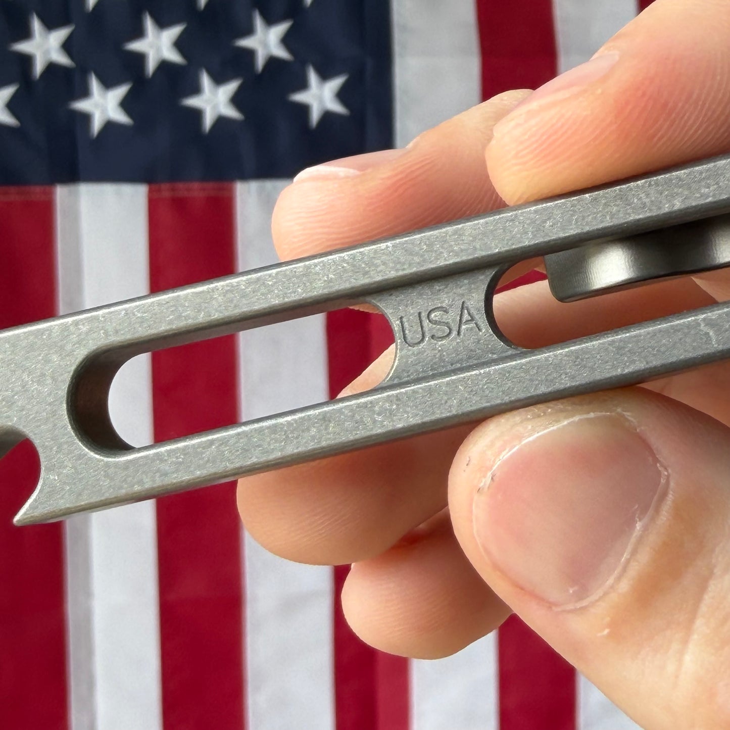 NGMCo. Side Piece 2.0 4.81" Titanium Prybar – 6Al4V, Pry, Scraper, Cap Lifter, 1/4" Wrench – Made in USA