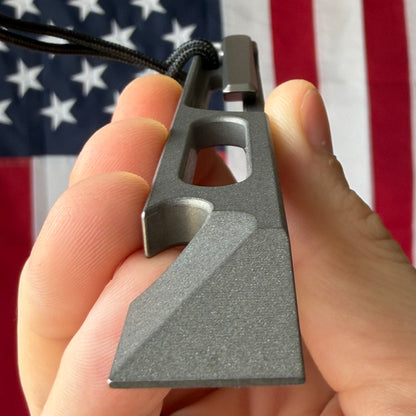 NGMCo. Side Piece 2.0 4.81" Titanium Prybar – 6Al4V, Pry, Scraper, Cap Lifter, 1/4" Wrench – Made in USA
