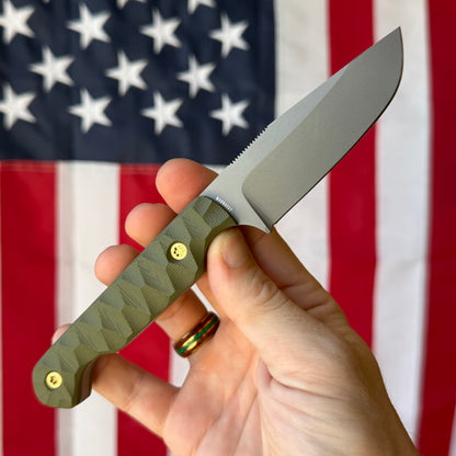 Sojourner Nomad 3.5" Fixed Blade – OD Green G10, CPM MagnaCut – Made in USA