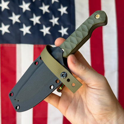 Sojourner Nomad 3.5" Fixed Blade – OD Green G10, CPM MagnaCut – Made in USA