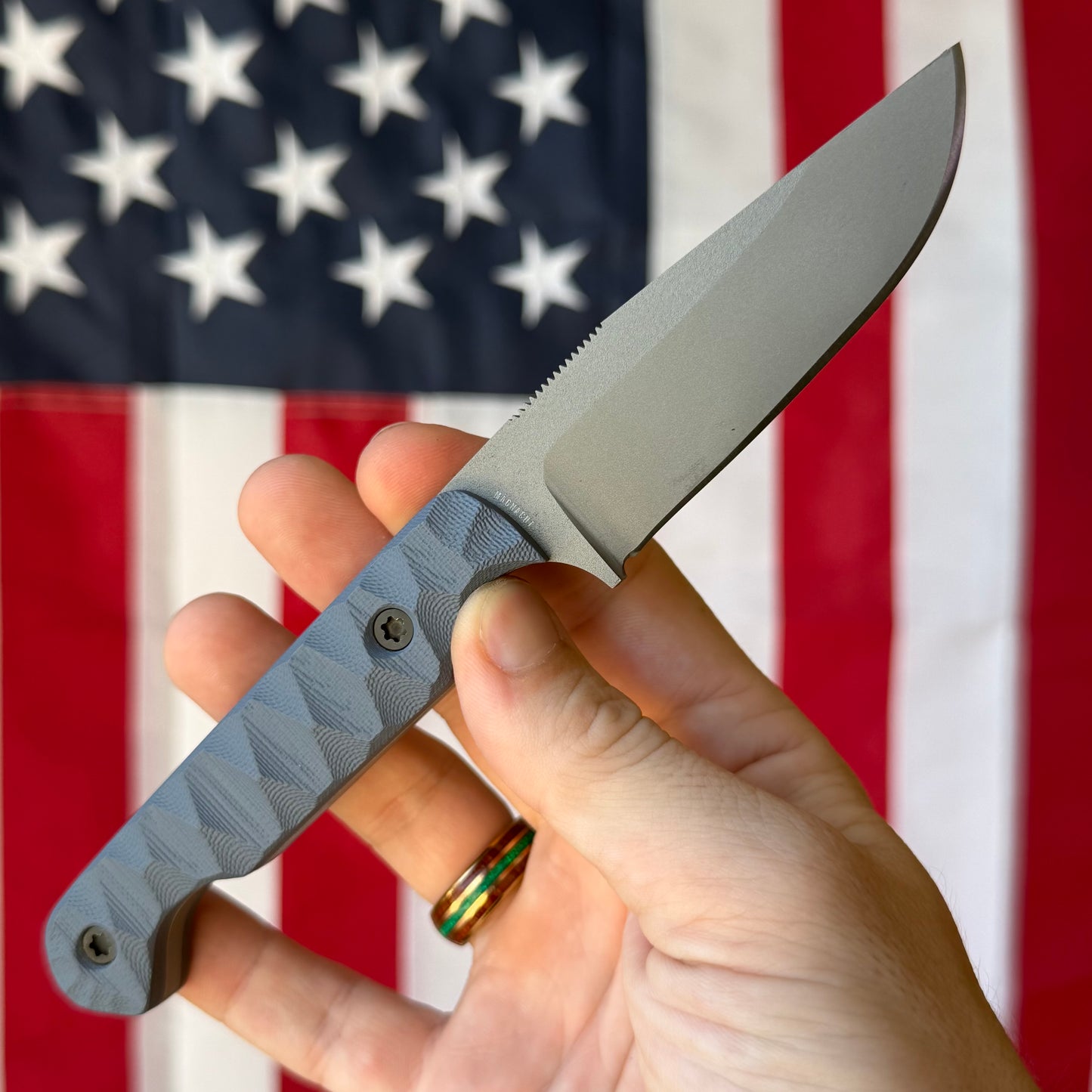 Sojourner Nomad 3.5" Fixed Blade – Slate Blue G10, Black Hardware, CPM MagnaCut – Made in USA