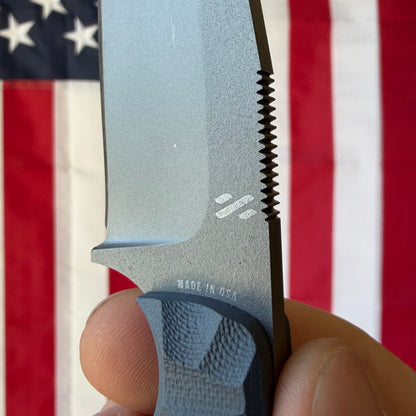 Sojourner Nomad 3.5" Fixed Blade – Slate Blue G10, Black Hardware, CPM MagnaCut – Made in USA