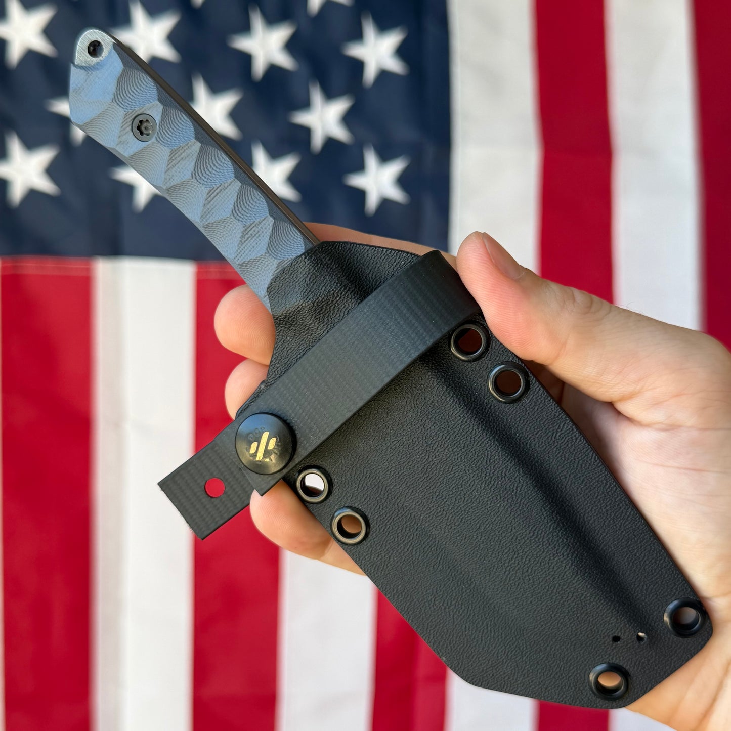Sojourner Ranger 3.25" Fixed Blade – Slate Blue G10, Top Swedge, CPM MagnaCut Stonewashed – Made in USA