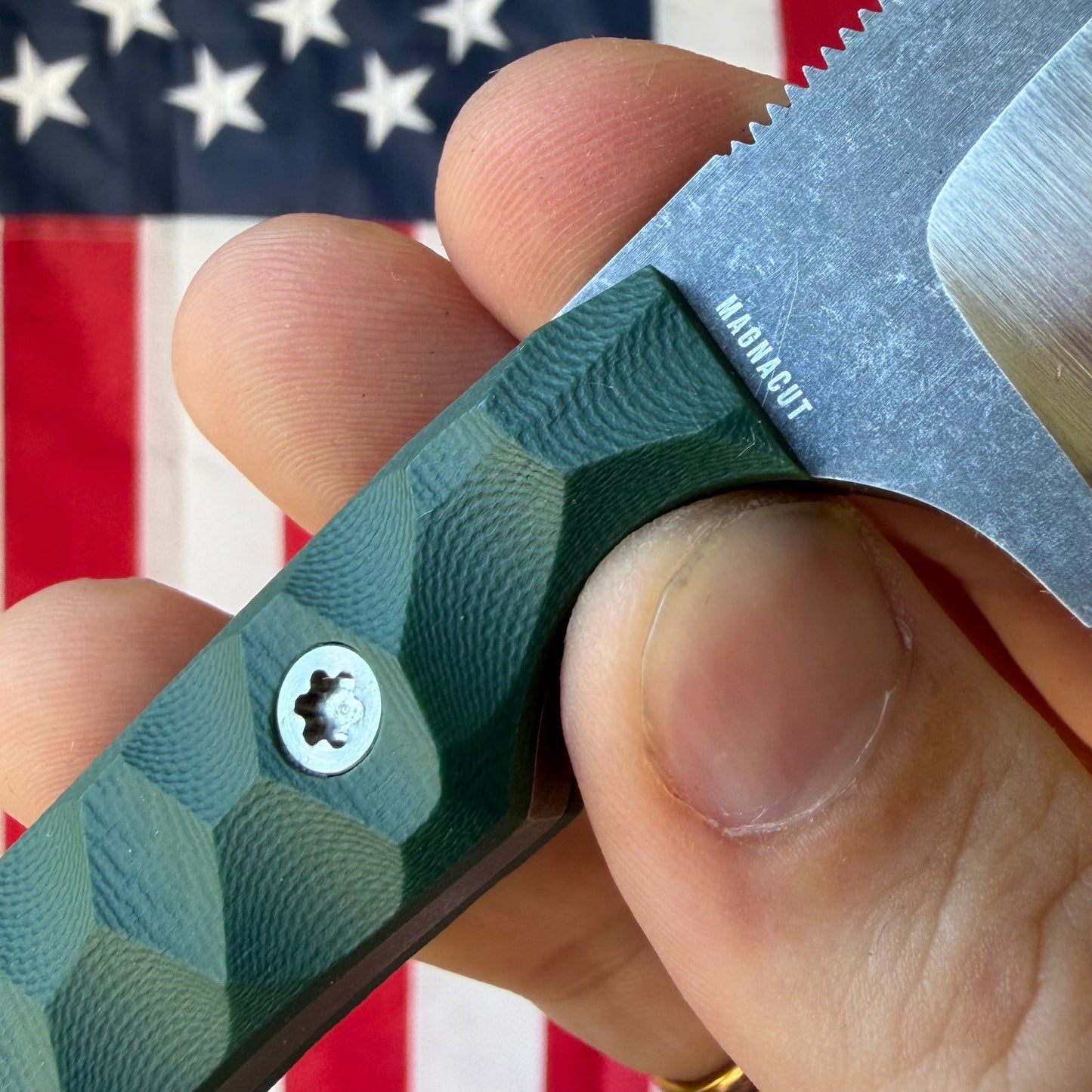 Sojourner Ranger 3.25" Fixed Blade – Forest Green G10, Top Swedge, CPM MagnaCut Stonewashed – Made in USA
