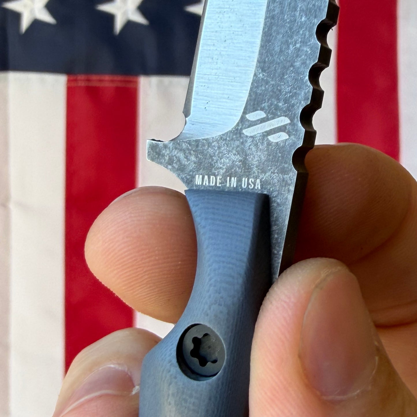 Sojourner Trailmate 2.65" Fixed Blade – Slate Blue G10, AEB-L, Leather Sheath – Made in USA