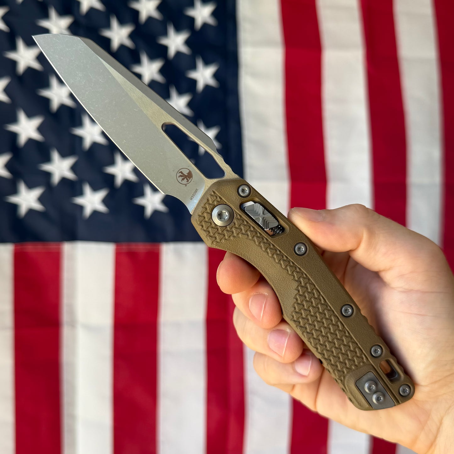 Microtech MSI S/E Tri-Grip 3.88" Manual – Dark Earth Polymer, M390MK Apocalyptic, RAM-LOK – Made in USA (210T-10APPMDE)